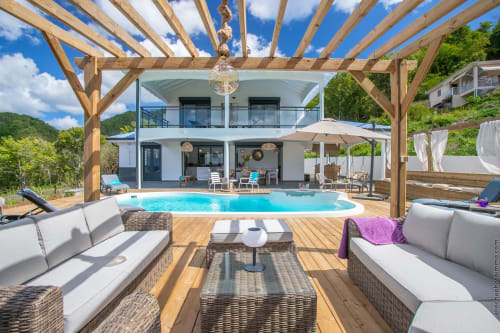 villa 55 degrés aoc - villa martinique piscine et spa - villa moderne - vacances en famille entre amis Grande-Anse -
