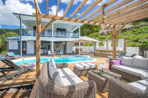 villa 55 degrés aoc - villa martinique piscine et spa - villa moderne - vacances en famille entre amis Grande-Anse -