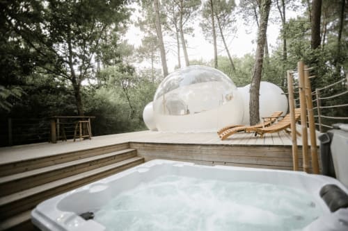 Cabernet Hébergements Bulles Spa Insolites Luxe Bordeaux Gironde Aquitaine pour Couple Romantique et Amoureux