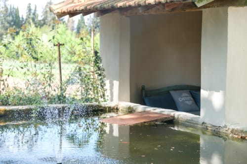 Fontaine dans le bassin Romain des Gites
