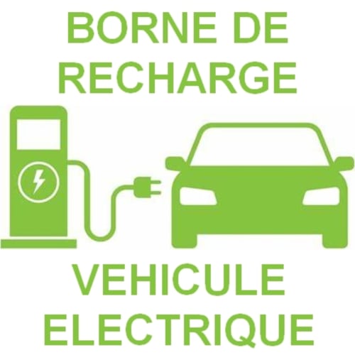 Electric vehicle charging station icon for La ferme de l'Ostrevent eco-friendly accommodations in Estrées