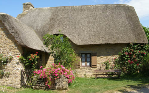 maison briéronne chaumière atypique marais