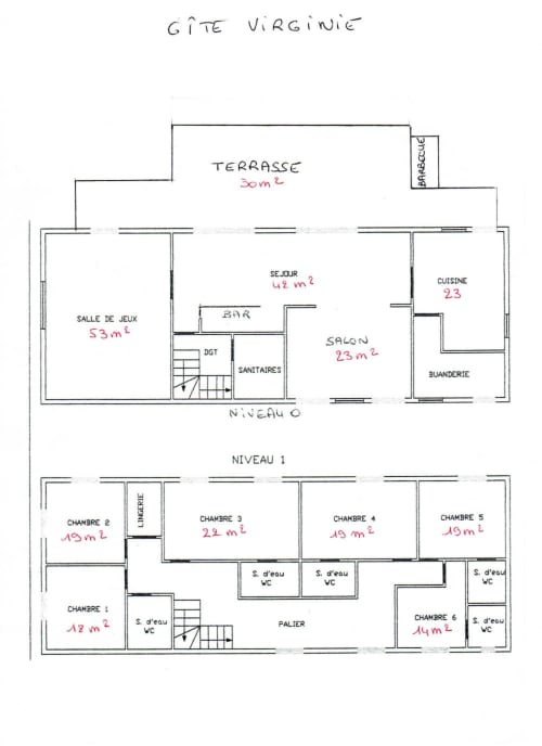 Plan du gîte