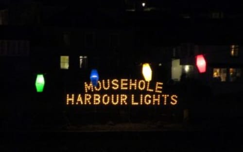 The Mousehole Christmas Lights in Cornwall. Picture credit - Cornish Holiday.