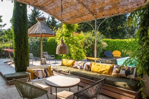 Salon d'extérieur, Alpilles, vacances farniente