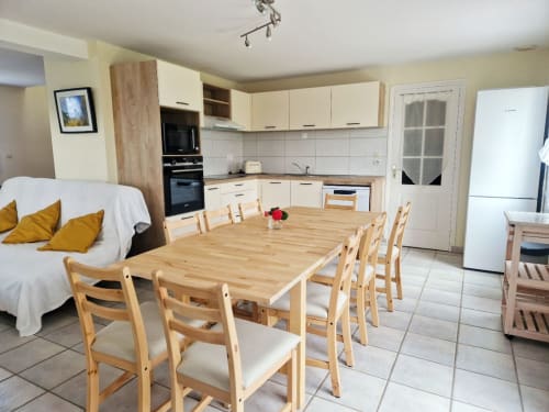 Cuisine neuve maison Les Grands Sables - séjour aux maisons de kerdavid ile à belle île en mer