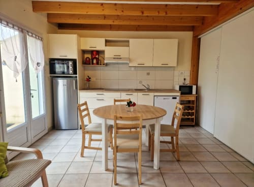 Cuisine neuve de la maison Port Andro - maisons de kerdavid ile location de vacances à Belle île en mer