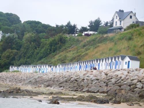 Les cabines de plage de la Potinière