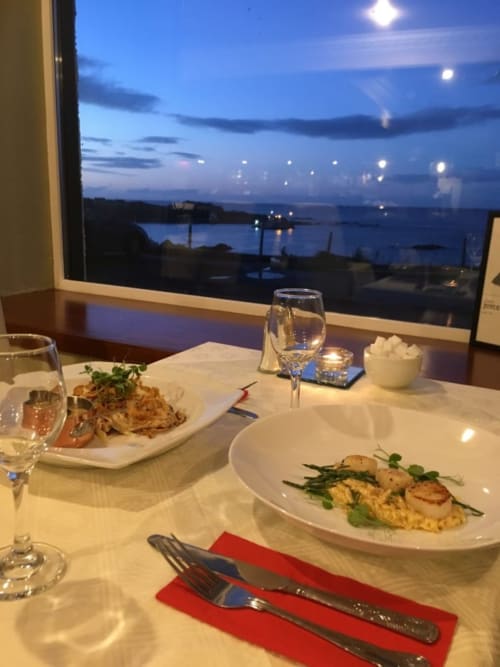 Dinner with a view, Seafood, Linguine,