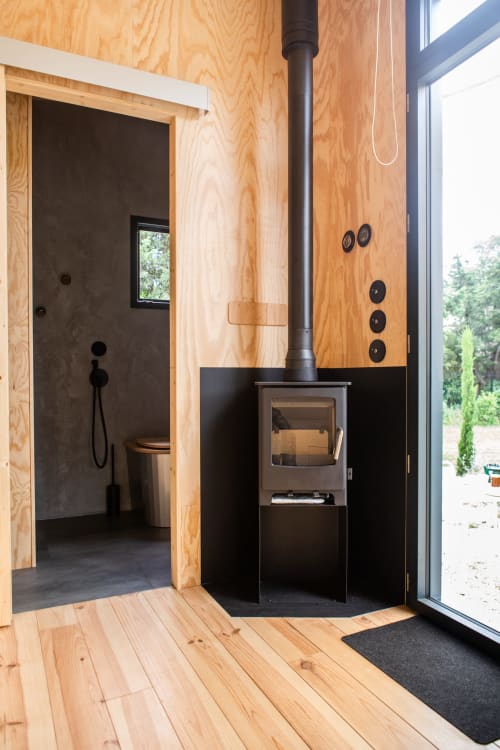 L'Atelier Tiny House - Petit poêle à bois pour de jolies flambées en hiver