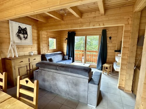 location la Joue du loup, Oreeduloup, montagne, ski, chalet Japp'loup 10/12 personnes, ski au pied, chaleureux