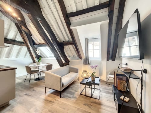 Appartement Le Comble au Laurencin, appart’hôtel à Sens centre-ville. Cuisine équipée, wifi, linge, arrivée autonome, espace de vie, 2 chambres. Réservez en direct.