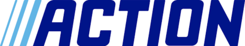 Logo de l'hôtel Action en bleu foncé, Les Cabines Houlgate France