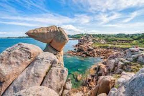 Die Rosa Granitküste Ferienunterkunft mit privatem, überdachtem und beheiztem Pool, Ferienvermietung, Côtes d'Armor Bretagne, Perros Guirec, Tréguier, Trégastel, Paimpol. Bretagne Frankreich