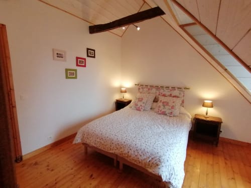 Ferienhaus Ker Huon - Elternzimmer - Ferienhaus mit privatem, überdachten und beheizten Pool, Ferienvermietung, Rosa Granitküste - Côtes d'Armor - Bretagne - Perros Guirec Tréguier Trégastel Paimpol Frankreich