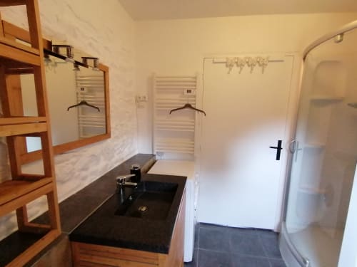 Ferienhaus Ker Huon - Badezimmer - Ferienhaus mit privatem, überdachten und beheizten Pool, Ferienvermietung, Rosa Granitküste - Côtes d'Armor - Bretagne - Perros Guirec Tréguier Trégastel Paimpol Frankreich