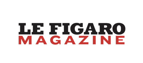 Logo du magazine Le Figaro en texte noir et rouge