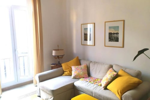 Living/relax area with double-bed sofa