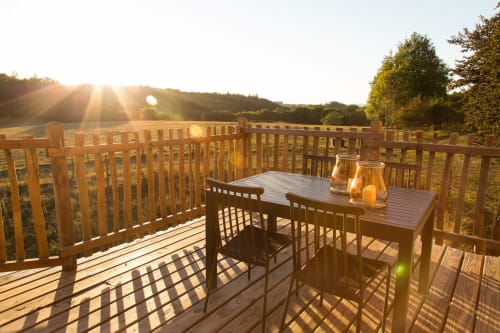 Sunset from the Treehouse Terrace | Luxury French Holidays 