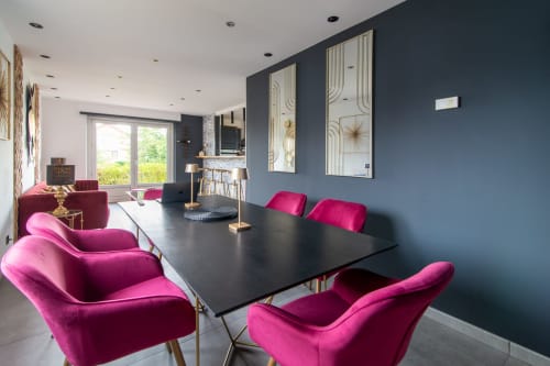 Salon et salle à manger Gîte Maison Gatsby Alsace