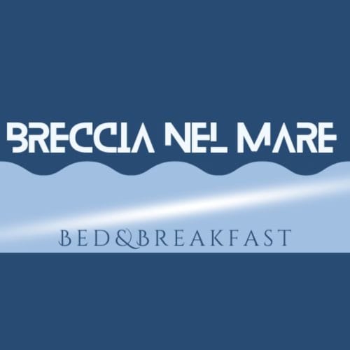 Logo Breccia nel Mare Bed & Breakfast con onde, alloggio costiero a Marina di Carrara