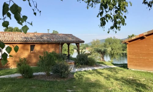 Lac, Pyrénées, nature, verdure, chalets, Montréjeau, Haute-Garonne, résidence hôtellière