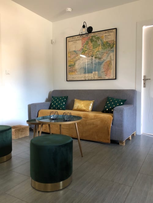 Salon climatisé de la villa Casa A Machja