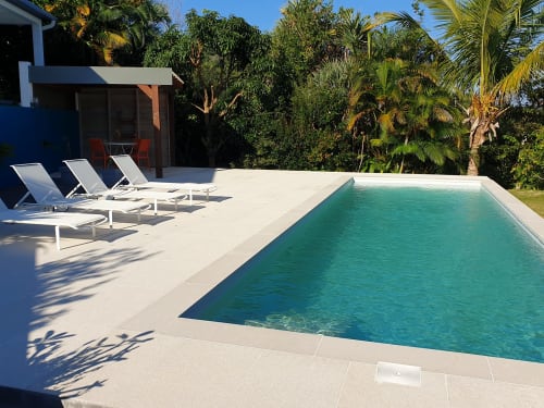 ile de la réunion, piscine, transat, plage piscine, kiosque, les coeurs d'amants
