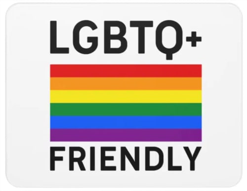 LGBTQ+ Friendly badge for Les Gites de Campardon, an inclusive bed and breakfast in Monties, France