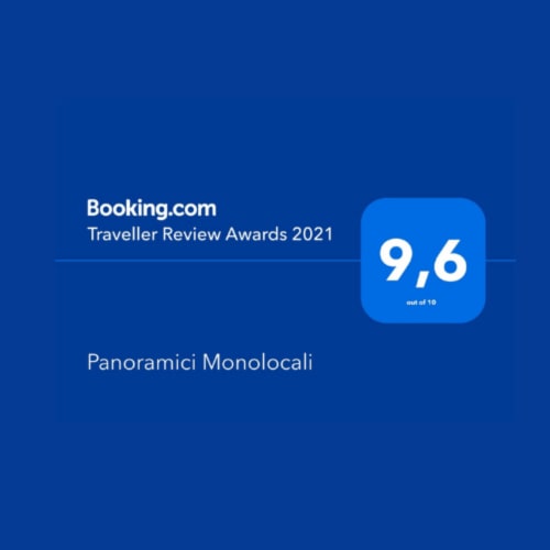 Booking.com Traveller Review Awards 2021: Panoramici Monolocali valutato 9.6 su 10