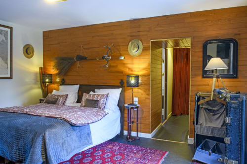 Chambre double avec accès direct à la piscine et au jacuzzi
