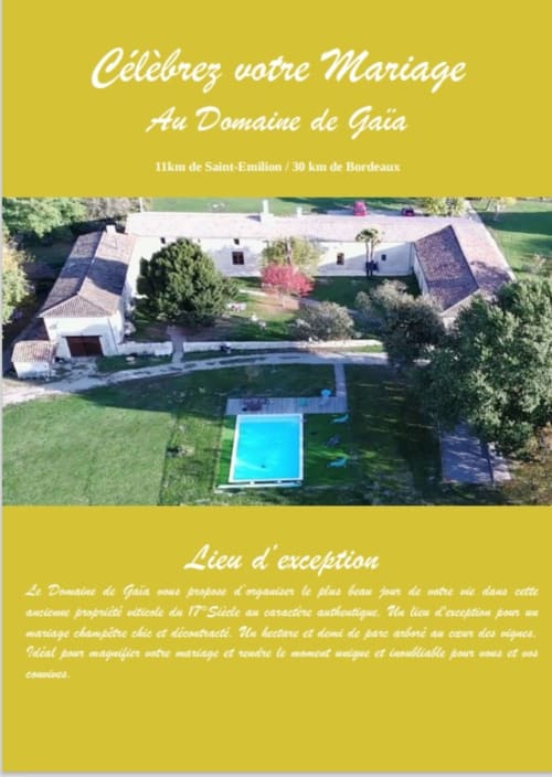 Saint Emilion, Salle de mariage ; réception ; salle ; séminaire; saint Emilion; Hébergement mariage gironde - salle de mariage - salle de réception - domaine de Gaïa - salle saint-émilion - mariage champêtre - mariage grange - mariage 33 - wedding gironde - wedding 33