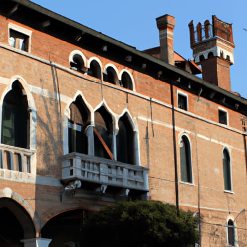 La facciata di Ca dei Carraresi a Treviso