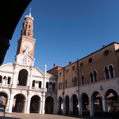 Piazza dei Signori nel centro città di Treviso