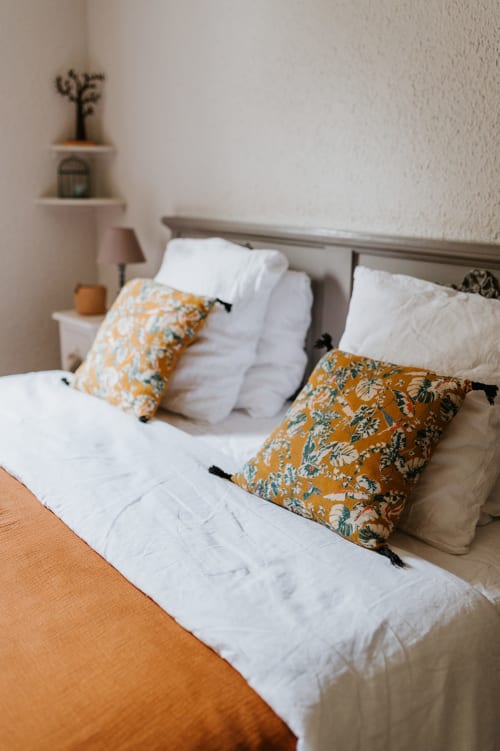LE MOULIN, chambre double, lit 180cm et draps en lin