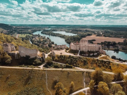 Château Gaillard de Richard Coeur de Lion aux Andelys gîtes Seine et Nature
