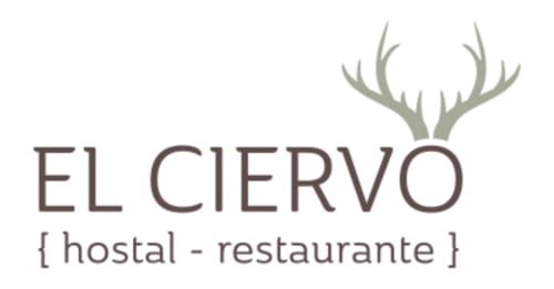 Logotipo del hostal-restaurante El Ciervo con astas de ciervo, Villaciervos España