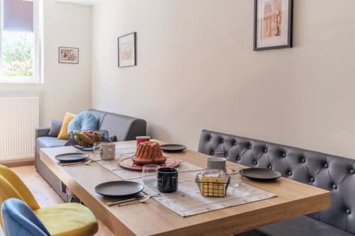 Chambre cosy du gîte Le Caveau de Sigo à Kaysersberg Vignoble, décor alsacien authentique