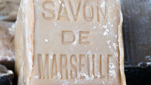 Savonnette de Marseille gravée au gîte La Luna