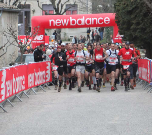 Compétition de trail à Mirmande le dernier week-end de Mars