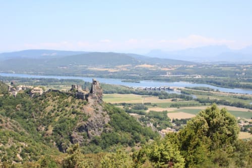 Château de Rochemaure avec le Rhône