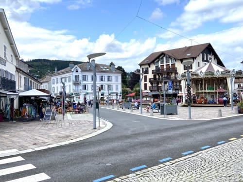 Gérardmer centre ville et son manège