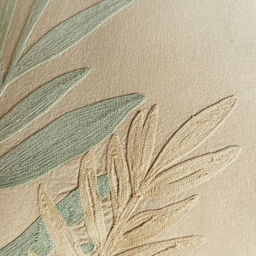 pattern végétal sur linge de maison dans le mas des olivades