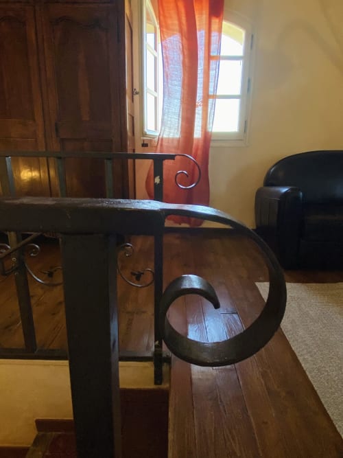 barre d'escalier dans le mas