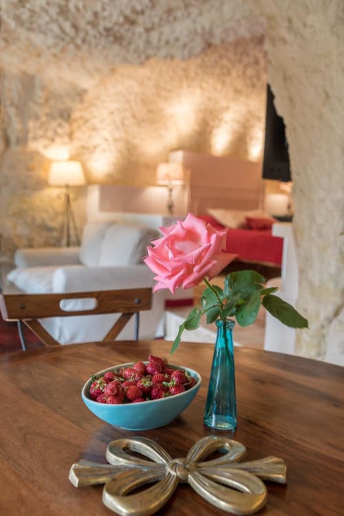 Intérieur du gîte le val de Loire aux Gîtes troglodytiques de la Rochère, Noizay