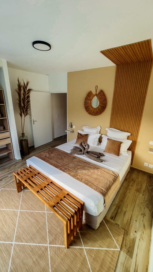 Chambre parentale de la Villa FiFi au Domaine Simini 