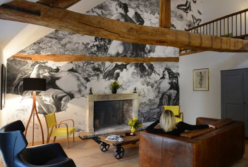 "Street art Suite Nuage au Domaine de l’Ocrerie"