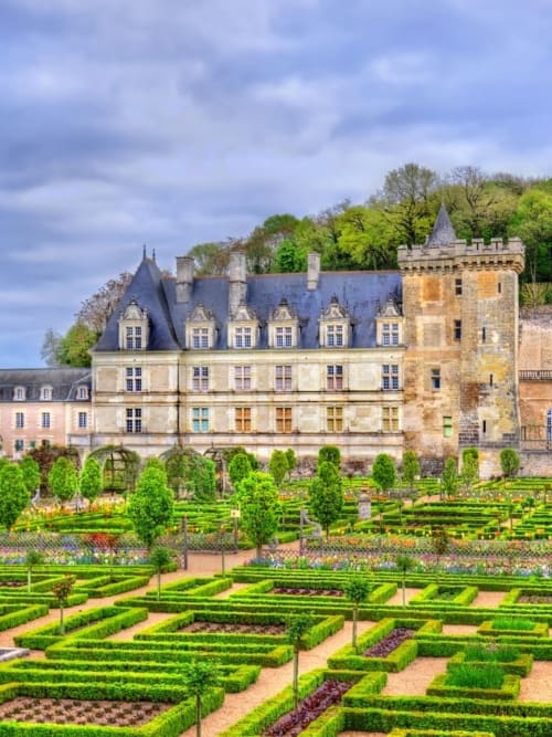 Château et jardins à la française de Villandry dans la vallée de La Loire