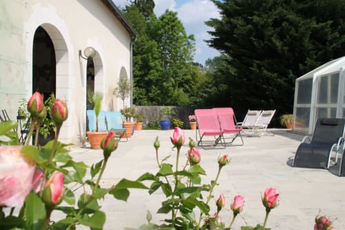 le Moulin de Bacchus chambres d'hôtes terrasse piscine
