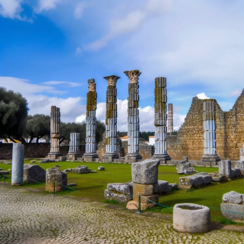 Ruínas do Templo Romano de Évora, também conhecido como Templo de Diana